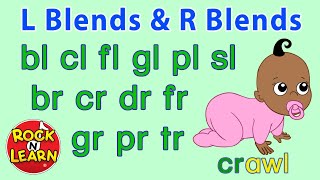 Phonics Songs  Beginning L Blends and R Blends  Rock N Learn [upl. by Dallon]