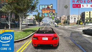 GTA V  Rx 570 8gb  i5 2400s  Gameplay and bechmark Test  NVR amp VISUAL V [upl. by Wallie]