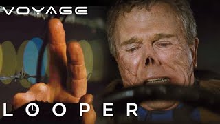 Looper  Horrifying Amputation of Body Parts Scene  Voyage [upl. by Nileuqaj142]