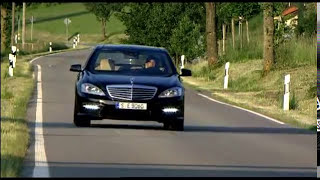 Driving The New Mercedes S63 AMG 55L V8 2011 [upl. by Elwee837]