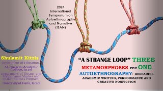 Shulamit Kitzis quotA strange loopquot  three metamorphoses for one autoethnography [upl. by Ecnahoy]