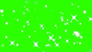 White Particles 1  Green Screen  Chroma Key [upl. by Assenov]