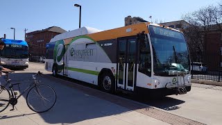 Ride On CityBus 2014 Gillig BRT CNG 40 4001 On Rt 1B Salisbury to West Lafayette Walmart [upl. by Lledal]