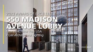 550 Madison Avenue Lobby  2023 IALD Award of Excellence [upl. by Ecydnarb]