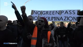 La Protesta dei No Green Pass a Trieste  Cartabianca  19102021 [upl. by Anoiek]