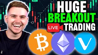 HUGE BITCOIN amp ALTCOIN BREAKOUT LIVE CRYPTO TRADING [upl. by Cj]