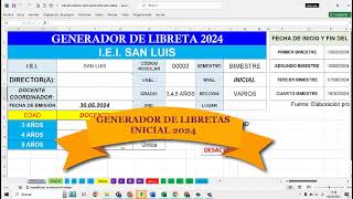 generador de libretas 2024 [upl. by Adrell]