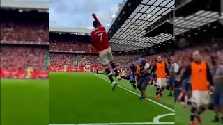 Ronaldo Crazy Loud Suiiii At Old Trafford [upl. by Nadual]