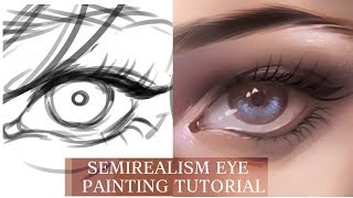 MediBang Semirealism Eye  TUTORIAL [upl. by Donata]