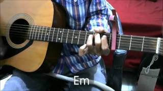 WoH Lamhe  Atif Aslam  SIMPLEST GUITAR LESSON OPEN CHORDS [upl. by Oak686]