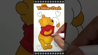 Coloring Pooh（プーさん） Coloring book drawing disney [upl. by Anierdna]