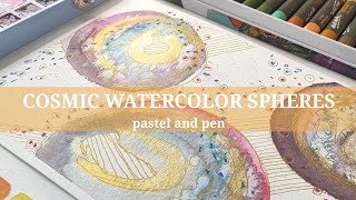 TRY THIS Abstract Watercolor Painting using Mixed Media [upl. by Mikael]