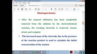 electrogravimetry [upl. by Eneres605]