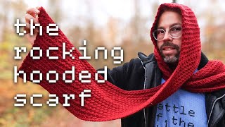 How to Crochet a HOODED SCARF 🧣 Lefthanded Crochet Tutorial [upl. by Susejedesoj]