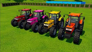 JOHN DEERE vs FENDT vs CLAAS vs VALTRA vs MCCORMICK TRACTORS BATTLE  Farming Simulator 22 [upl. by Tomkiel]