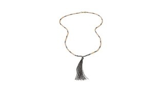 Melissa Gorga Faceted Bead 31quot Tassel Necklace [upl. by Anidene933]