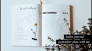 PLAN WITH ME  September 2017 Bullet Journal Setup [upl. by Santana]