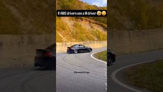 Bro got nervous bmw mercedes m2 m3 m4 f80m3 bmwm3 amg drift shorts youtubeshorts viral [upl. by Aidnac]