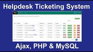 Helpdesk Ticketing System with PHP amp MySQL  PHP Project [upl. by Ocirne]