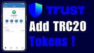 How to Add TRC20 Tokens to Trust Wallet  2024 [upl. by Conni]