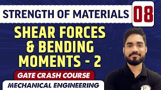 Strength of Materials 08  Shear Forces amp Bending Moments 2  ME  GATE Crash Course [upl. by Osner]