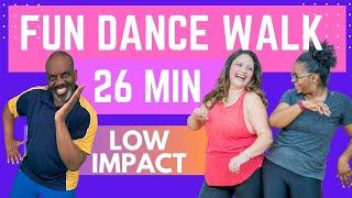 Fun Dance Walk Fitness Workout Beginners amp Seniors Friendly  26 Minutes  Sounds Like Motown [upl. by Yraeht]