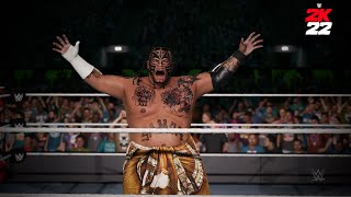 Umaga  EntranceSignatureFinisherVictory  WWE 2K22 PS5 [upl. by Allemahs]