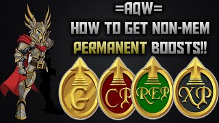 AQW  How to get FREE NONMEM PERMANENT Boosts REPCPXPGOLD Awe Items [upl. by Woodward488]