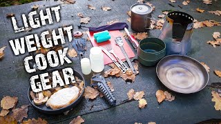 Camping  My Lightweight backpacking kitchen  cooking gear [upl. by Haonam]