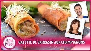 Galette de sarrasin aux champignons  Cuisine facile [upl. by Filahk]