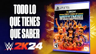 WWE 2K24 GAMEPLAY MODOS DE JUEGO FECHA PLATAFORMAS EDICIONES PORTADAS TIPOS DE COMBATE y más [upl. by Grenville]