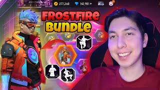 I got the new Frostfire Bundle with 8k Diamonds 💎  With New Postures🍷🗿  Mehdix Free Fire [upl. by Welcome]