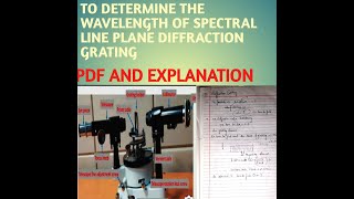 Diffraction Grating  Wavelength of Spectrometer Grating Experiment  by SATYAM SRIVASTAVA GRATING [upl. by Atilef]