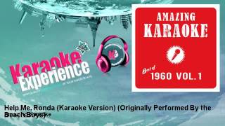 Amazing Karaoke  Help Me Ronda Karaoke Version  Originally Performed By the Beach Boys [upl. by Nollaf]