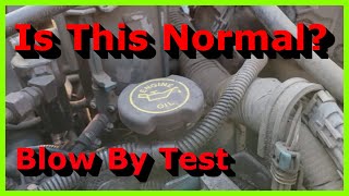 Testing Blow By on a T444E Diesel Engine with 11500 Hours [upl. by Mount933]