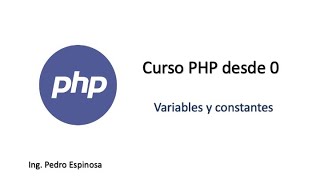 Variables y constantes en PHP [upl. by Zahc]