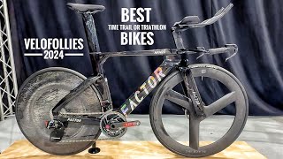 NEW Top 10 Best Time trial  Triathlon Bikes for 2024  Velofollies 2024 Kortrijk [upl. by Myo152]