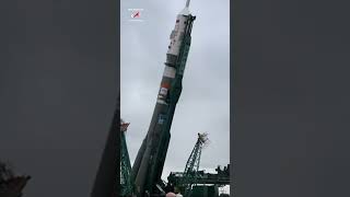 Установка ракетыносителя Союз21а с кораблём Союз МС26 на стартовый стол Байконур космос мкс [upl. by Atwood123]