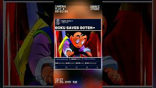 GOKU SAVES GOTEN→ dbz dbs shorts [upl. by Annamaria]