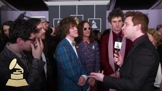 MGMT on the GRAMMY Red Carpet  GRAMMYs [upl. by Nanis387]