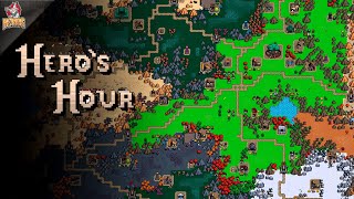 Heros Hour  Gameplay español  Estrategia y RPG inspirado en HoMM [upl. by Nylorak]