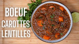 BOEUF CAROTTES AUX LENTILLES  LA3DESS IS LOVE [upl. by Raimes]