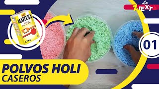 DIY CÓMO hacer POLVOS HOLI revelación de género  POLVOS DE COLORES [upl. by Atsillac]