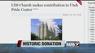 Mormon church donates to LGBT Center [upl. by Radley]