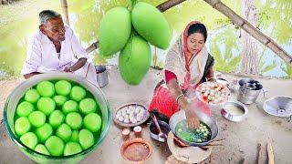 একদম সহজ সরল বাড়িতে বানানো স্পঞ্জ রসগোল্লা রেসিপিmango rosogolla recipe [upl. by Brosy]