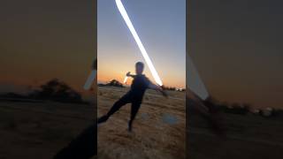 DUAL lightsaber wielding sabneo temple guard sabers starwars lightsaber lightsaberspinning saber [upl. by Bess]