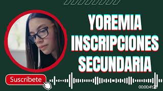 Yoremia Inscripciones 2023 Nuevo Registro [upl. by Hyps948]