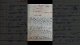 Indigo  Summary Class 12  English Flamingochapter 7 IndigoSummary Indigoyoutubeshortsindia [upl. by Enitnelav]