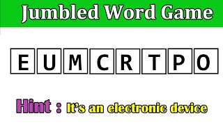 7 Guess the Jumbled Word By Using the Hint  Word Scramble  Puzzles guessthejumbledword jumble [upl. by Clywd]