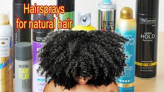 Trying Diff Hairsprays For Natural Hair [upl. by Hayden]